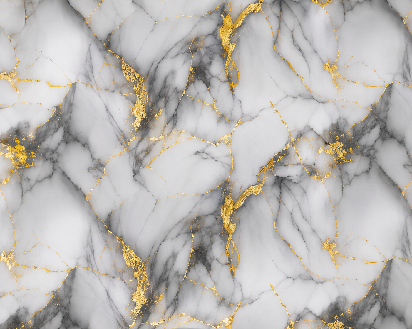 Close-up white marble wall sticker texture with soft grey marble detailing and flowing metallic gold veining, designed for luxury modern interiors and premium decorative wall spaces.