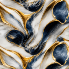 Close-up abstract marble wall sticker texture with deep navy blue detailing, flowing metallic gold waves, and smooth white marble textures, designed for luxury modern interiors and premium decorative wall spaces.