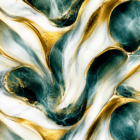 Close-up abstract marble wall sticker texture with jade green detailing, flowing metallic gold waves, and smooth white marble textures, designed for luxury modern interiors and premium decorative wall spaces.