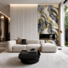 Titanium Noir Marble Wall Sticker