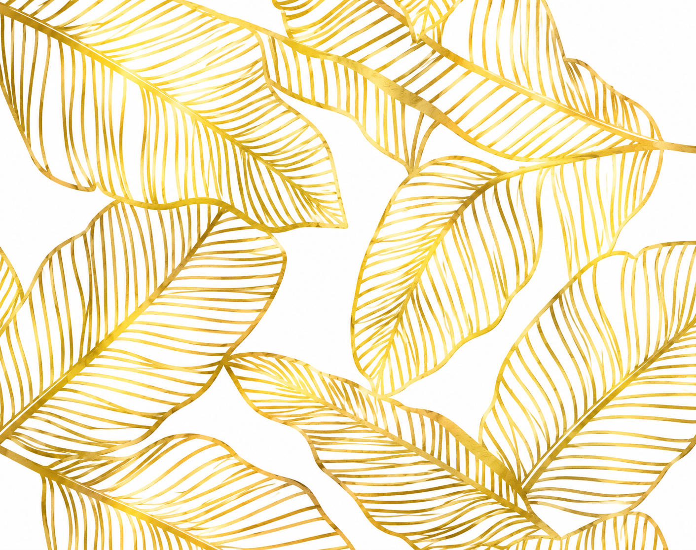 Golden Botanica Foil Wall Sticker product gallery image 2