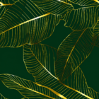 Emerald Palm Luxe Foil Wall Sticker product gallery image 1