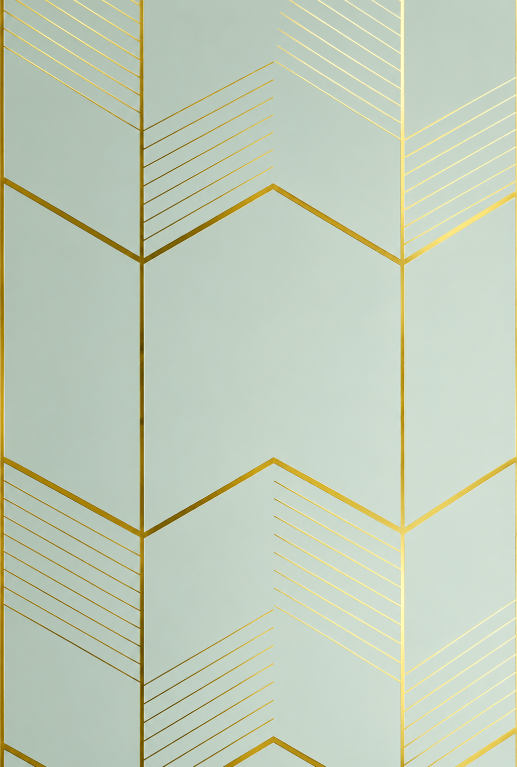 Ivory Chevron Luxe Foil Wall Sticker product gallery image 1