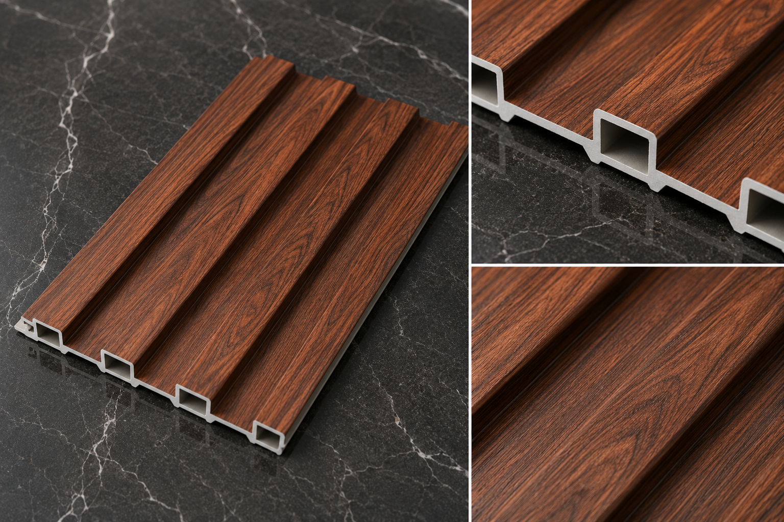 Heritage Walnut WPC Wall Panel product gallery image 1