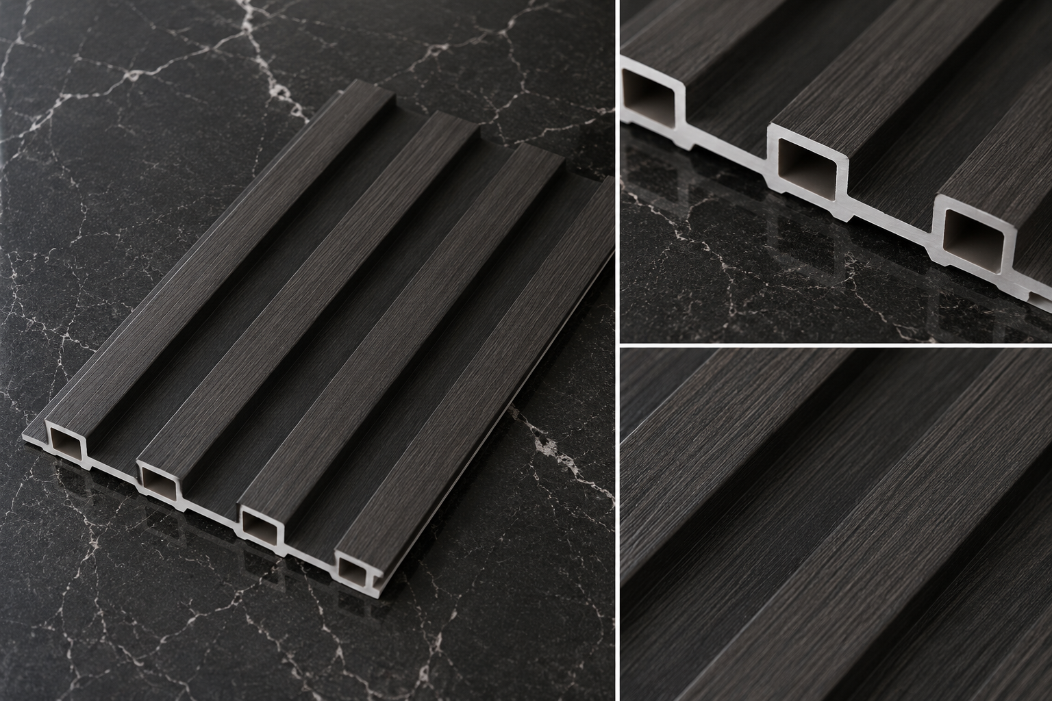 Midnight Ash WPC Wall Panel product gallery image 1