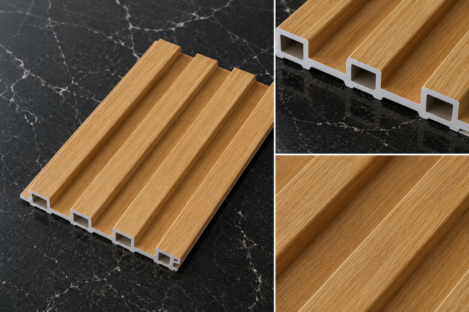Golden Oak WPC Wall Panel product gallery image 1