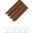 Amber Walnut WPC Wall Panel product gallery image 2