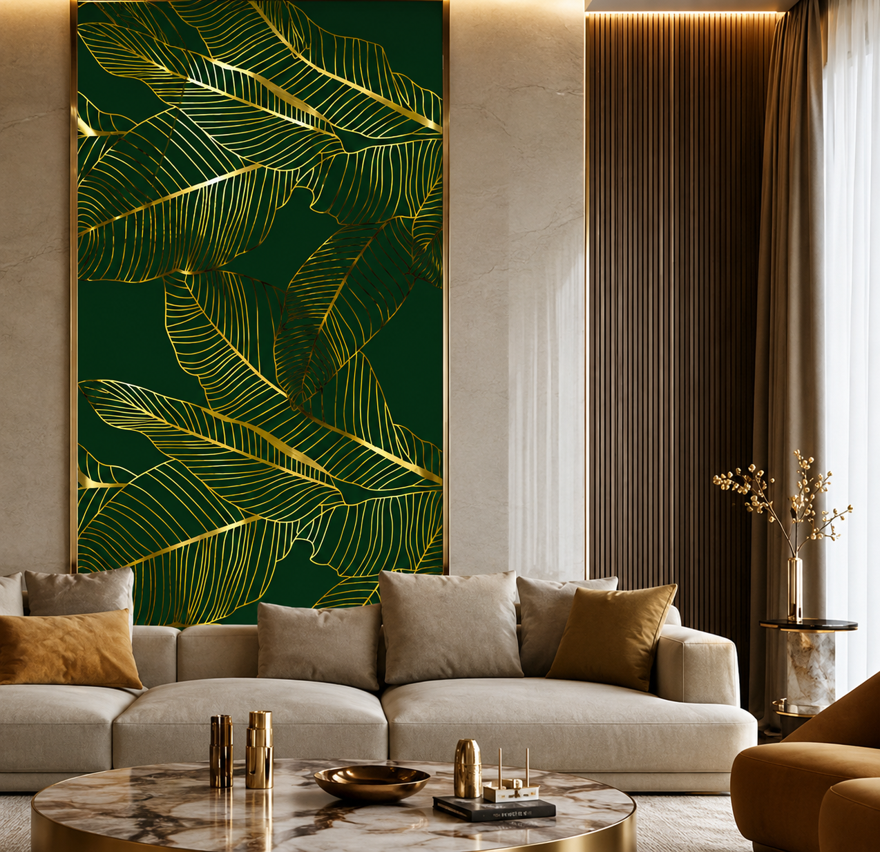 emerald-palm-luxe-foil-wall-sticker Emerald Palm Luxe Foil Wall Sticker