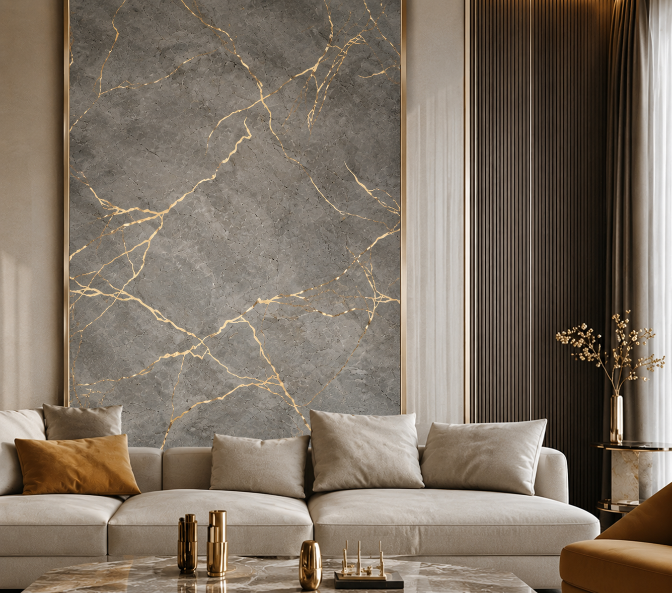 graphite-gold-vein-foil-wall-sticker Graphite Gold Vein Foil Wall Sticker