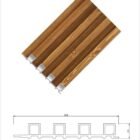 Honey Cedar WPC Wall Panel product gallery image 2