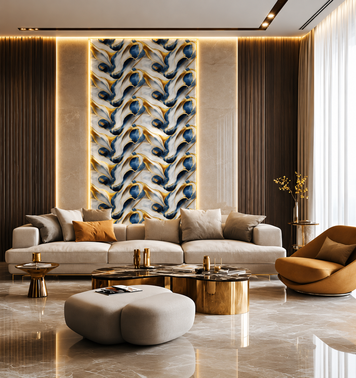 sapphire-gold-marble-wall-sticker Sapphire Gold Marble Wall Sticker
