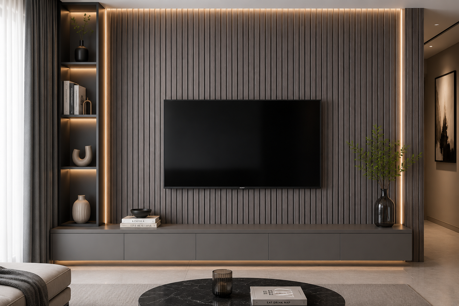 shadow-oak-wpc-wall-panel Shadow Oak WPC Wall Panel