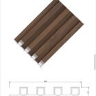 Walnut Crest WPC Wall Panel product gallery image 2