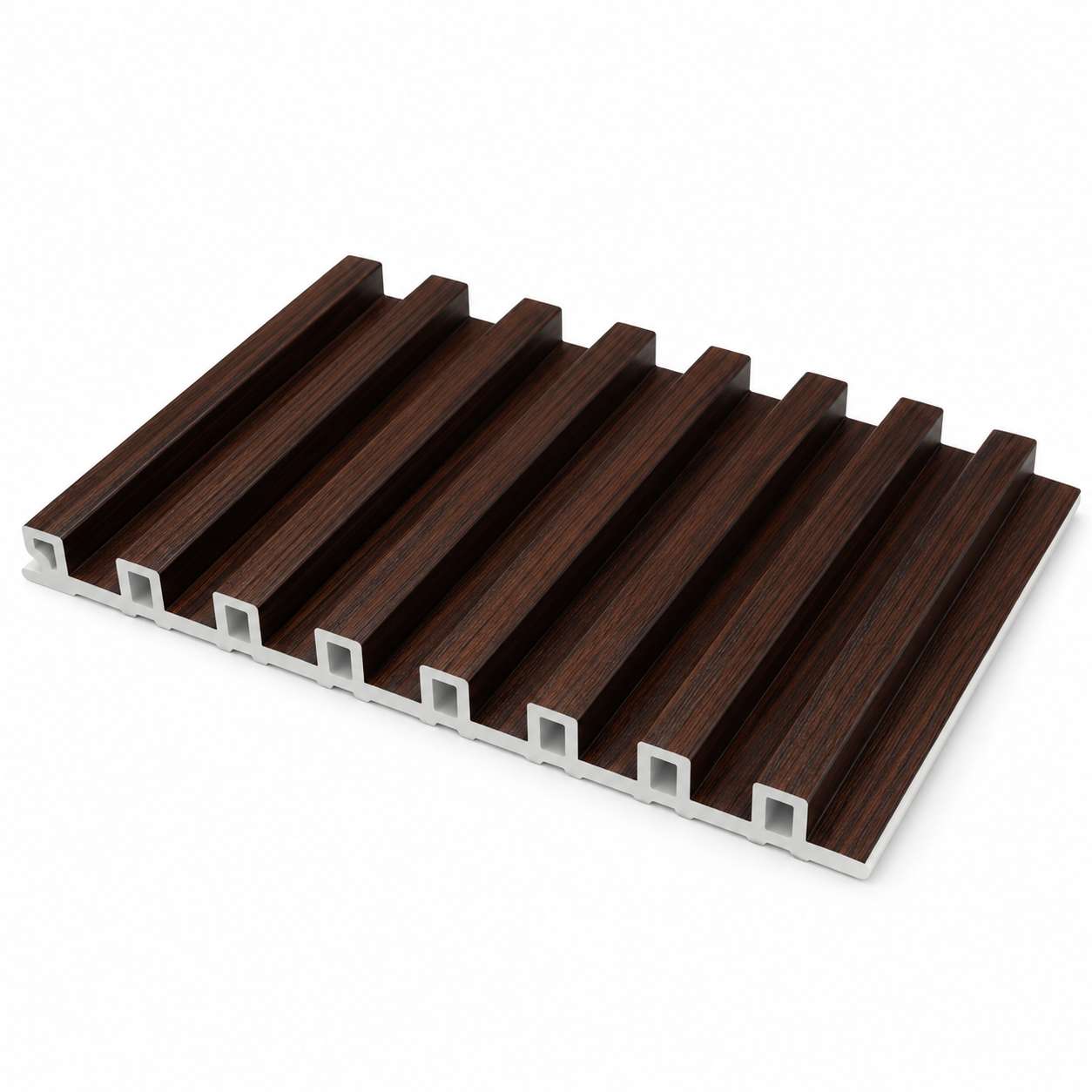 dark-walnut-fluted-wpc-wall-panel-1 Dark Walnut Fluted WPC Wall Panel product gallery image 1