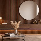 Dark Walnut Fluted WPC Wall Panel