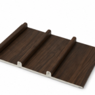 Dark Walnut Slat WPC Wall Panel