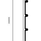 Matte Black Slat WPC Wall Panel