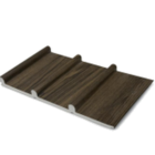 Walnut with Oak Inlay Slat WPC Wall Panel