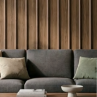 Walnut with Oak Inlay Slat WPC Wall Panel product gallery image 1
